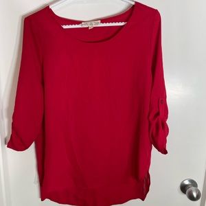 Pink Rose Red long sleeve top